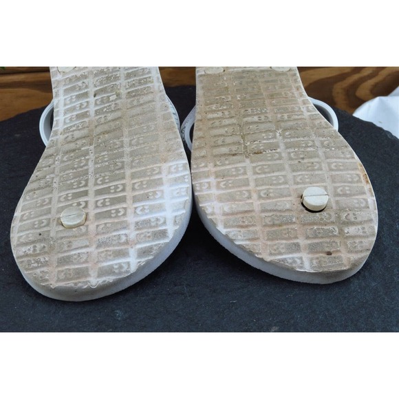 Sanuk‎ Sz 8 M White Flip Flop Synthetic Women Sandals - Picture 7 of 7